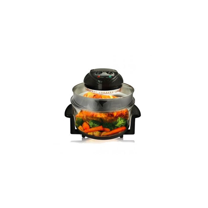 MegaChef Multipurpose Countertop Halogen Oven Air Fryer/Rotisserie/Roaster in Black