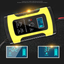 Load image into Gallery viewer, Full Automatic Battery Charger for Car 12V 6A LCD Display Power Supply
