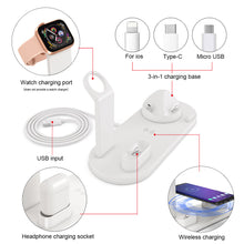 Load image into Gallery viewer, 4 in 1 Wireless Charging Dock Station For Apple Watch iPhone  Fast Charger Stand Holder
